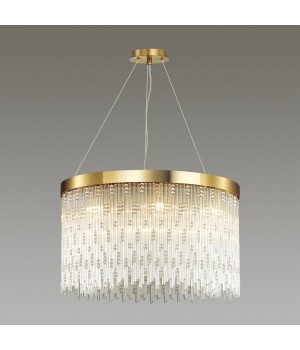 4848/8 HALL ODL21 467 золото/стекло Люстра E14 8*40W REFANO-foto4