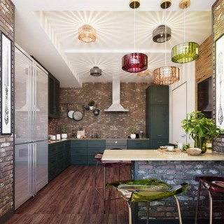 4783/1 PENDANT ODL21 345 зеленый/бронзовый Подвес E27 60W BINGA-foto3