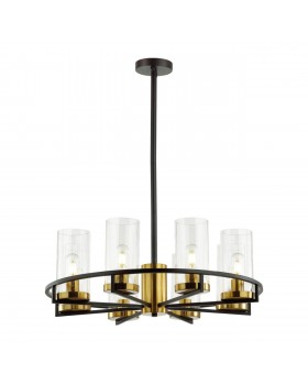 4817/8 COUNTRY ODL21 483 черный/золотой/прозрачный Люстра E27 8*60W KAVO-foto5