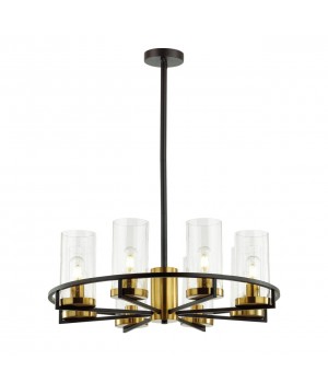 4817/8 COUNTRY ODL21 483 черный/золотой/прозрачный Люстра E27 8*60W KAVO-foto5