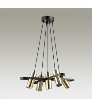 3714/5A MODERNI LN19 143 золотой, чёрный Люстра GU10 LED 5*5W 220V CLAIRE-foto3