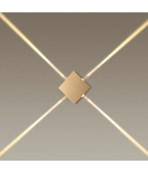 4260/8WL HIGHTECH ODL21 235 золотистый/металл Настенный светильник IP20 LED 8W 328Лм 3000K VISTA-foto3