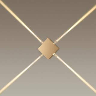 4260/8WL HIGHTECH ODL21 235 золотистый/металл Настенный светильник IP20 LED 8W 328Лм 3000K VISTA-foto3