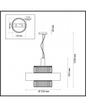 4840/6 HALL ODL21 399 золото/металл/стекло/хрусталь Люстра E14 6*40W LEPART-foto2