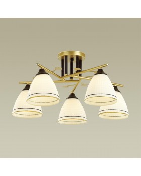 4544/5C COMFI LN21 212 матовое золото, черный, белый Люстра потолочная E27 5*60W 220V BECKY-foto3