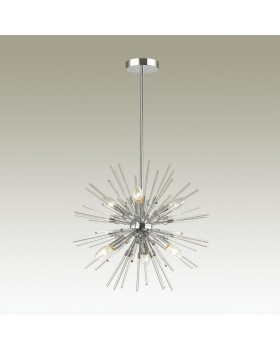 4828/6 HALL ODL21 209 хром/прозрачный Люстра E14 6*40W KADRILIA-foto3