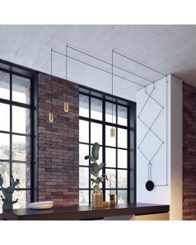 3898/3 L-VISION ODL20 225 черный/золот./металл Накладн св-к GU10 50W*3 (повод 7м, 10 крепл) LUCAS-foto3