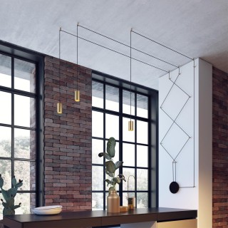 3898/3 L-VISION ODL20 225 черный/золот./металл Накладн св-к GU10 50W*3 (повод 7м, 10 крепл) LUCAS-foto3