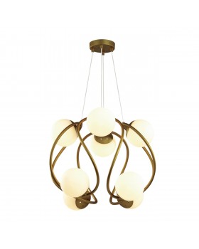 4808/8 MODERN ODL21 341 золотой/белый Люстра G9 8*40W SLOTA-foto5