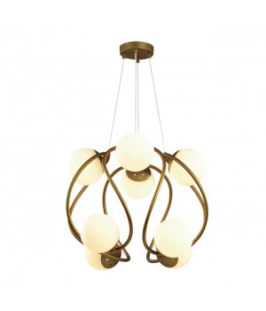 4808/8 MODERN ODL21 341 золотой/белый Люстра G9 8*40W SLOTA-foto5