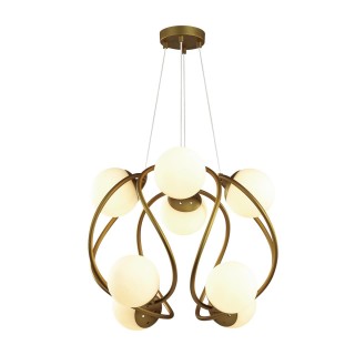 4808/8 MODERN ODL21 341 золотой/белый Люстра G9 8*40W SLOTA-foto5