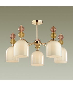 4589/5C MODERNI LN22 069 золотой Люстра потолочная E27 5*40W 220V GILLIAN-foto3