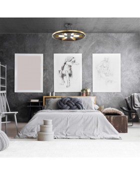 4401/6C LOFTI LN19 158 золотой, черный Люстра потолочная E27 6*60W 220V MAEVE-foto4