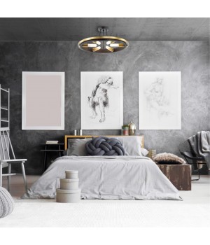 4401/6C LOFTI LN19 158 золотой, черный Люстра потолочная E27 6*60W 220V MAEVE-foto4