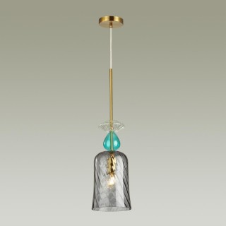 4646/1 PENDANT ODL20 342 золотой/коричневый/разноцветный Подвес E27 60W 220V BELLA-foto4
