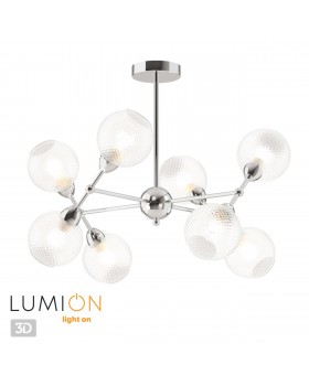 4438/8C MODERNI LN20 085 хром, стекло Люстра на штанге E14 8*40W 220V EVERLY-foto4