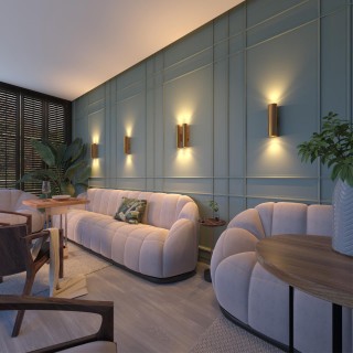 3833/2WB HIGHTECH ODL20 209 золотистый/металл Настенный светильник E27, LED max 7W 220V DARIO-foto3