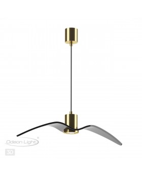4900/1B PENDANT ODL22 289 чёрный/бронзовый/стекло Подвес GU10 1*5W BIRDS-foto6