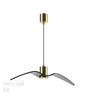4900/1B PENDANT ODL22 289 чёрный/бронзовый/стекло Подвес GU10 1*5W BIRDS-foto6