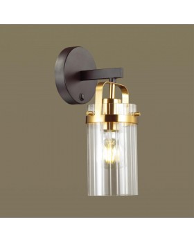 4653/1W COUNTRY ODL20 503 черный/золотой/прозрачный Бра с выкл. E27 60W 220V KOVIS-foto4