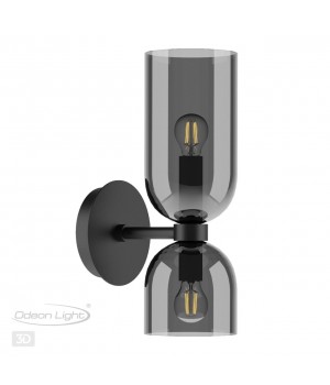 4804/2W MIDCENT ODL21 339 черный/дымчатый Бра с выкл. E14 2*60W ORINOCO-foto5
