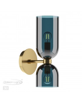 4803/2W MIDCENT ODL21 339 бронзовый/синий Бра с выкл. E14 2*60W ORINOCO-foto5