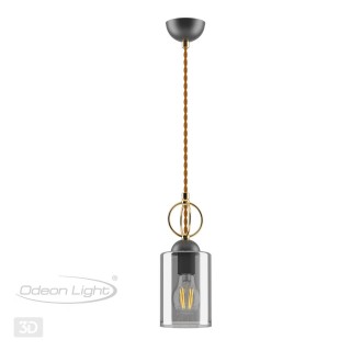 4657/1 COUNTRY ODL20 493 черный/золотой/дымчатый Подвес E27 60W 220V OPIKA-foto5