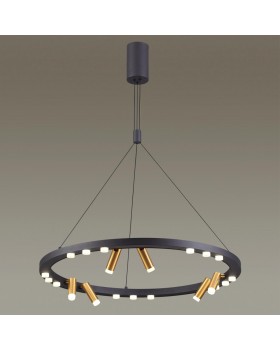 3918/63L L-VISION ODL20 150 черный/золотистый/металл Подвесной светильник LED 63W 4000K BEVEREN-foto3