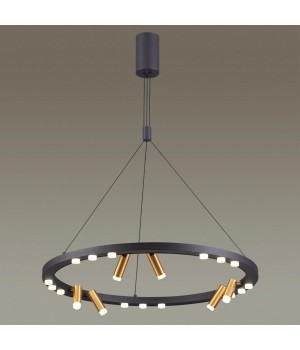 3918/63L L-VISION ODL20 150 черный/золотистый/металл Подвесной светильник LED 63W 4000K BEVEREN-foto3