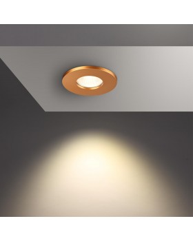 370803 SPOT NT22 286 матовое золото Светильник встраиваемый влагозащищенный IP44 GU10 50W 220V AQUA-foto3