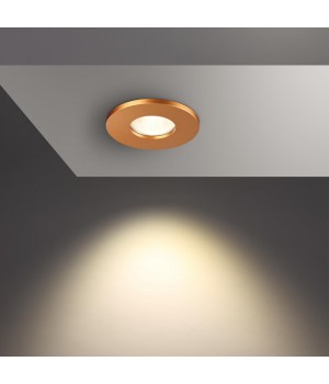 370803 SPOT NT22 286 матовое золото Светильник встраиваемый влагозащищенный IP44 GU10 50W 220V AQUA-foto3