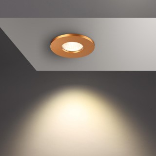 370803 SPOT NT22 286 матовое золото Светильник встраиваемый влагозащищенный IP44 GU10 50W 220V AQUA-foto3