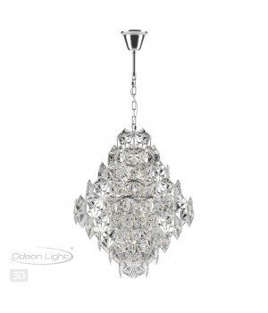 4923/10A MODERN ODL22 325 хром/прозрачный/стекло Люстра E14 10*40W TALERTI-foto5