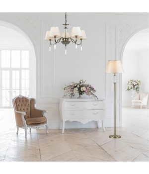 4408/1F CLASSI (В 2-Х КОРОБКАХ) LN19 091 античная бронза Торшер E27 1*60W 220V KIMBERLY-foto5