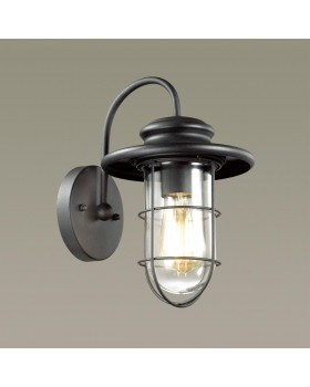 4171/1W NATURE ODL19 581 черный/прозрачный Уличный настенный светильник IP44 E27 1*60W HELM-foto3