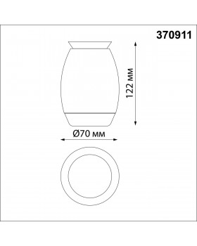 370911 OVER NT22 289 черный/золото Светильник накладной влагозащищенный IP44 GU10 9W 220V GENT-foto2