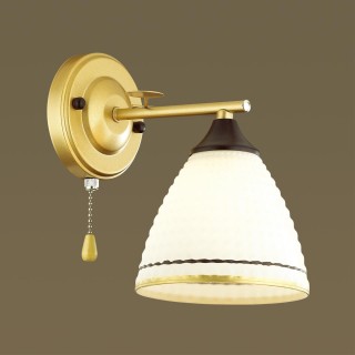 4544/1W COMFI LN21 212 матовое золото, черный, белый Бра E27 60W 220V BECKY-foto3