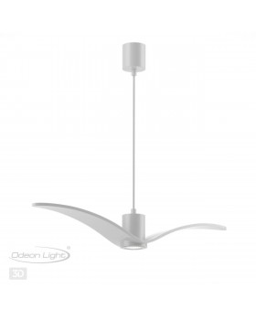 4904/1A PENDANT ODL22 289 белый/стекло Подвес GU10 1*5W BIRDS-foto6