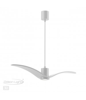 4904/1A PENDANT ODL22 289 белый/стекло Подвес GU10 1*5W BIRDS-foto6
