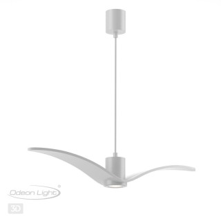 4904/1A PENDANT ODL22 289 белый/стекло Подвес GU10 1*5W BIRDS-foto6