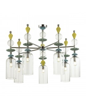 4893/7C CLASSIC ODL_EX22 33 хром/раноцветн./керамика/стекло Люстра потолочная E14 7*40W 4893/7C BIZET-foto6