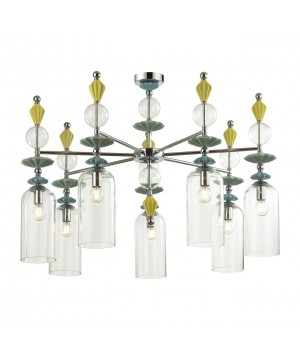 4893/7C CLASSIC ODL_EX22 33 хром/раноцветн./керамика/стекло Люстра потолочная E14 7*40W 4893/7C BIZET-foto6