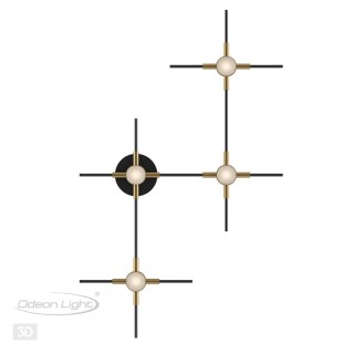 3906/14WL L-VISION ODL20 139 золот/черн/металл Настенный светильник LED 4000K 14W 220V COSTELLA-foto5