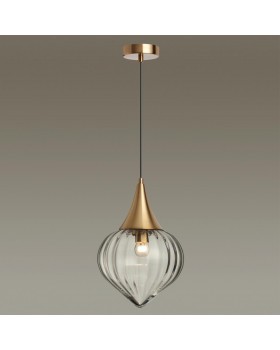 4950/1 PENDANT ODL22 305 бронзовый/прозрачный/стекло Подвес E14 1*40W KESTA-foto4