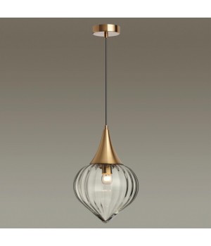 4950/1 PENDANT ODL22 305 бронзовый/прозрачный/стекло Подвес E14 1*40W KESTA-foto4