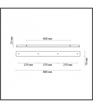 4508/4 SUSPENTIONI LN20 231 золотой Основание для подвесов 220V MOLTO-foto2