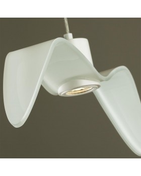 4904/1C PENDANT ODL22 289 белый/стекло Подвес GU10 1*5W BIRDS-foto7