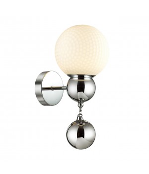 3953/1W MODERN ODL18 356 хром/белый/хромированное стекло Бра IP20 E27 60W 220V JOLLY-foto4