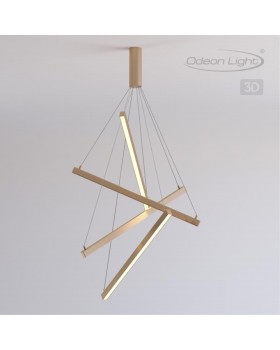 3860/48L L-VISION ODL19 140 золото Подвесной светильник LED 48W 2700Лм 3000К 220V COMETA-foto4