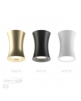 4272/1C HIGHTECH ODL21 247 черный/металл Потолочный светильник IP44 GU10 1*50W ZETTA-foto4